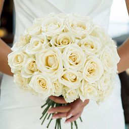 Мини-букет Свадебный  из белых роз