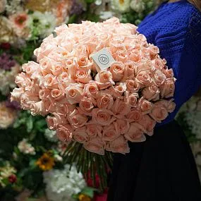 Букет из 101 розовой розы Engagement 70 см (Эквадор)