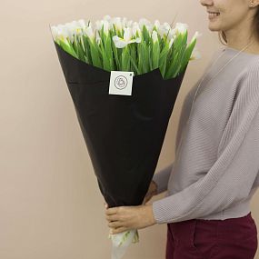 Букет из 51 белого ириса