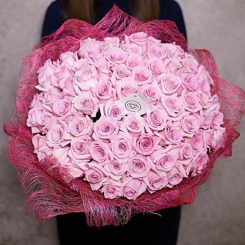 Розовые розы Jessika 50 см (Эквадор)