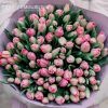 Букет из 101 розового тюльпана