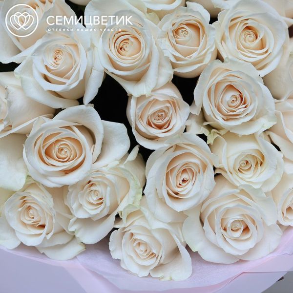 Букет из 29 белых роз Vendela 50 см (Эквадор)