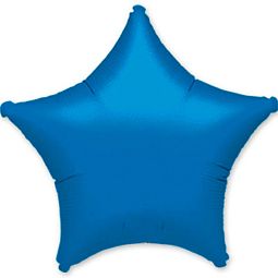 Воздушный шар металлик Звезда синий