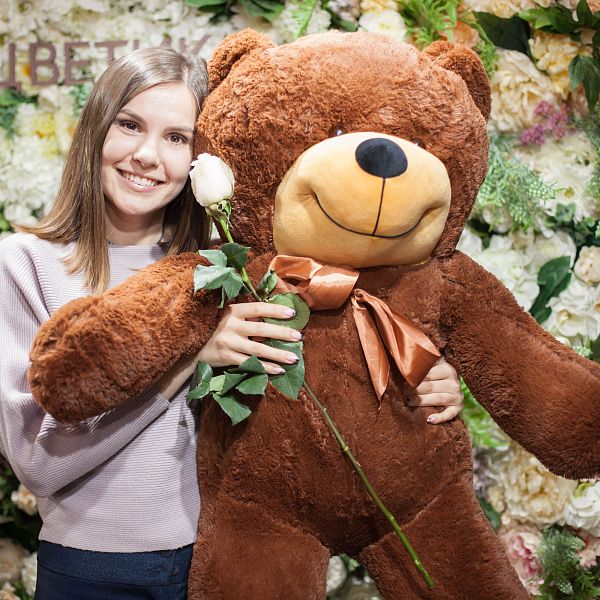 Мишка Тедди Нестор Шоколадный 120 см