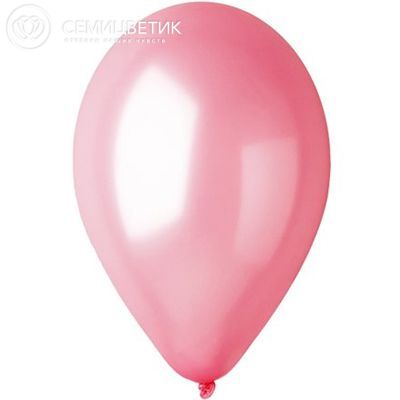 Шар Латекс Металлик Розовый без гелия