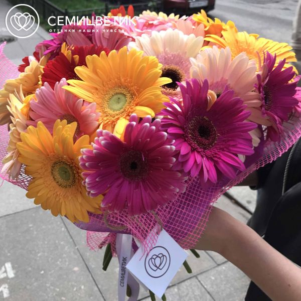 Букет из 31 герберы микс