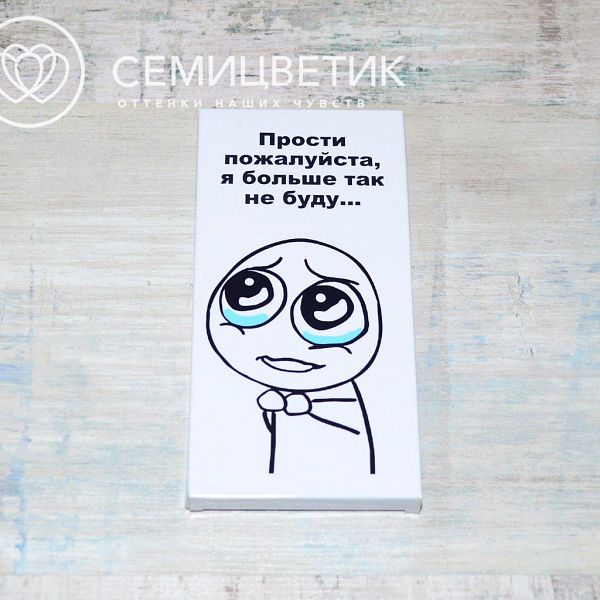 ШокоБар Шоколад "Прости..." 100 гр.