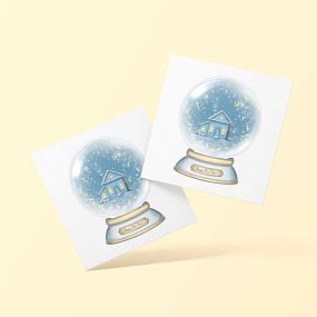 Мини- открытка 8*8 см Happy New Year