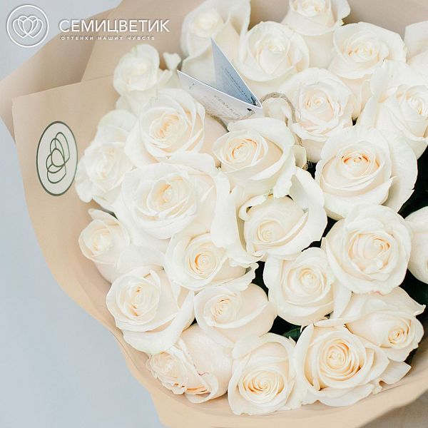 25 роз 50 см Vendela (Эквадор) в натуральной сетке ZL