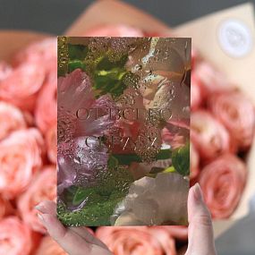 Открытка 10*15 см с фольгой 