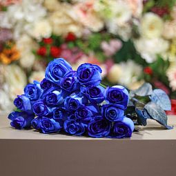 Роза (Эквадор) 60 см Синяя поштучно