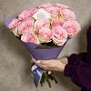15 нежно-розовых роз (Кения) 40 см Premium