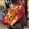 25 кустовых роз микс (Кения) 40 см
