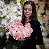 15 нежно-розовых роз Бульвар 50 см