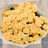 Букет из 25 желтых кустовых роз 40 см (Эквадор)