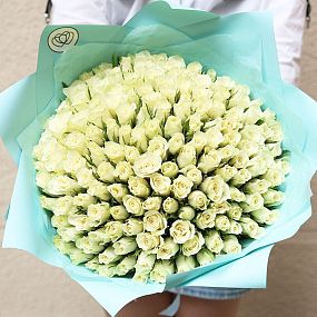 Букет из 151 белой розы 30 см (Кения)