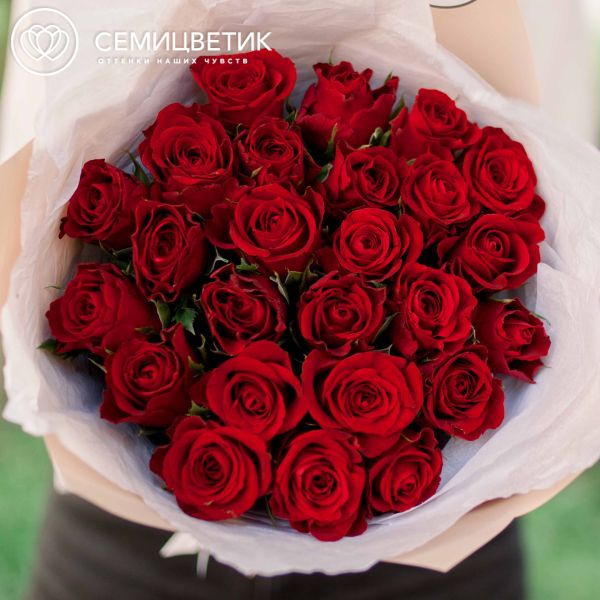 Букет из 35 красных роз 40 см (Кения)