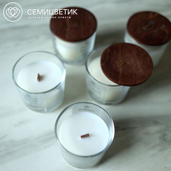 Свеча ароматическая Семицветик Апельсин и корица 100 мл