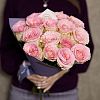 15 нежно-розовых роз (Кения) 40 см Premium
