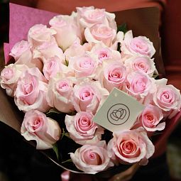 Букет из 25 нежно-розовых роз Nena 50 см (Эквадор)