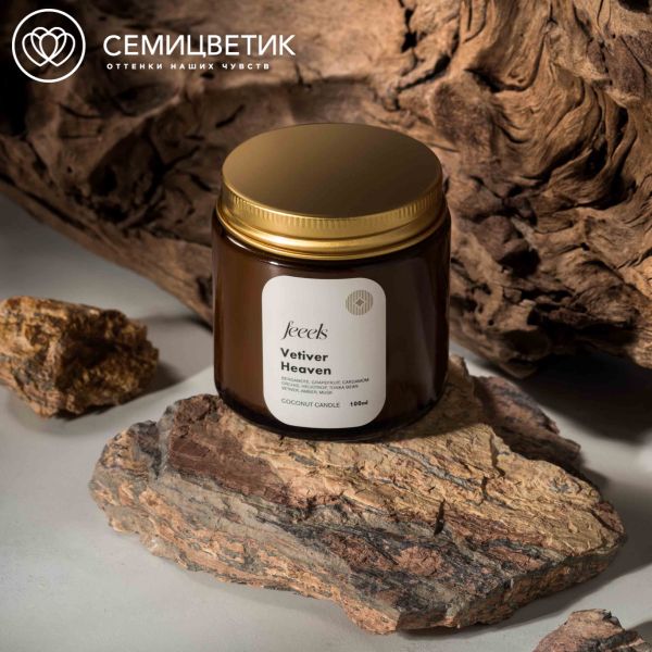Свеча ароматическая Feeels Небесный Ветивер 100 мл