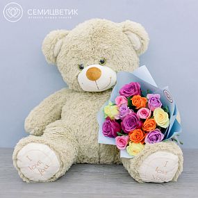 Медведь 80 см Кофейный