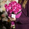 Букет из 15 розовых роз (Эквадор) 70 см Topaz
