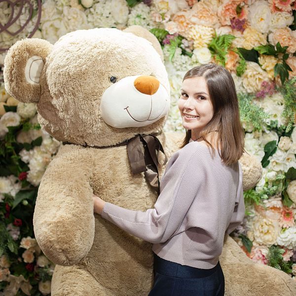 Медведь 190 см Кофейный