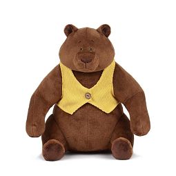 Мягкая игрушка медведь Mr.Brown в жилетке 30см