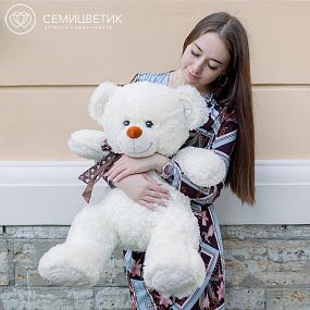 Медведь 80 см Молочный