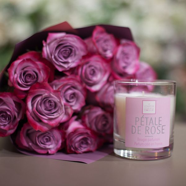Ароматическая свеча Rose (Роза)