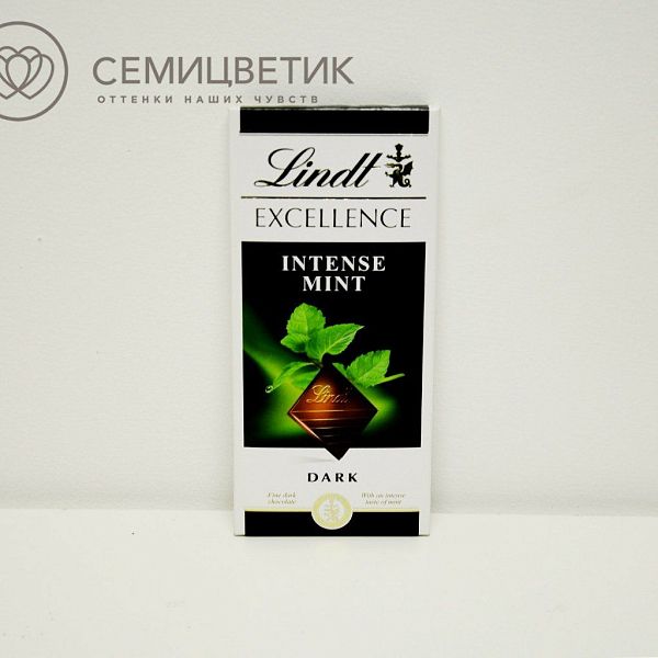 Шоколад ЛИНД Темный шоколад со вкусом мяты 100 гр.