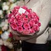 Кремовые розы с розовой каймой Carrousel 40 см (Эквадор) опт