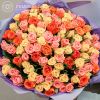 Букет из 101 розы микс (Россия) 40 см