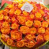 Оранжевые розы 40 см (Кения) Premium