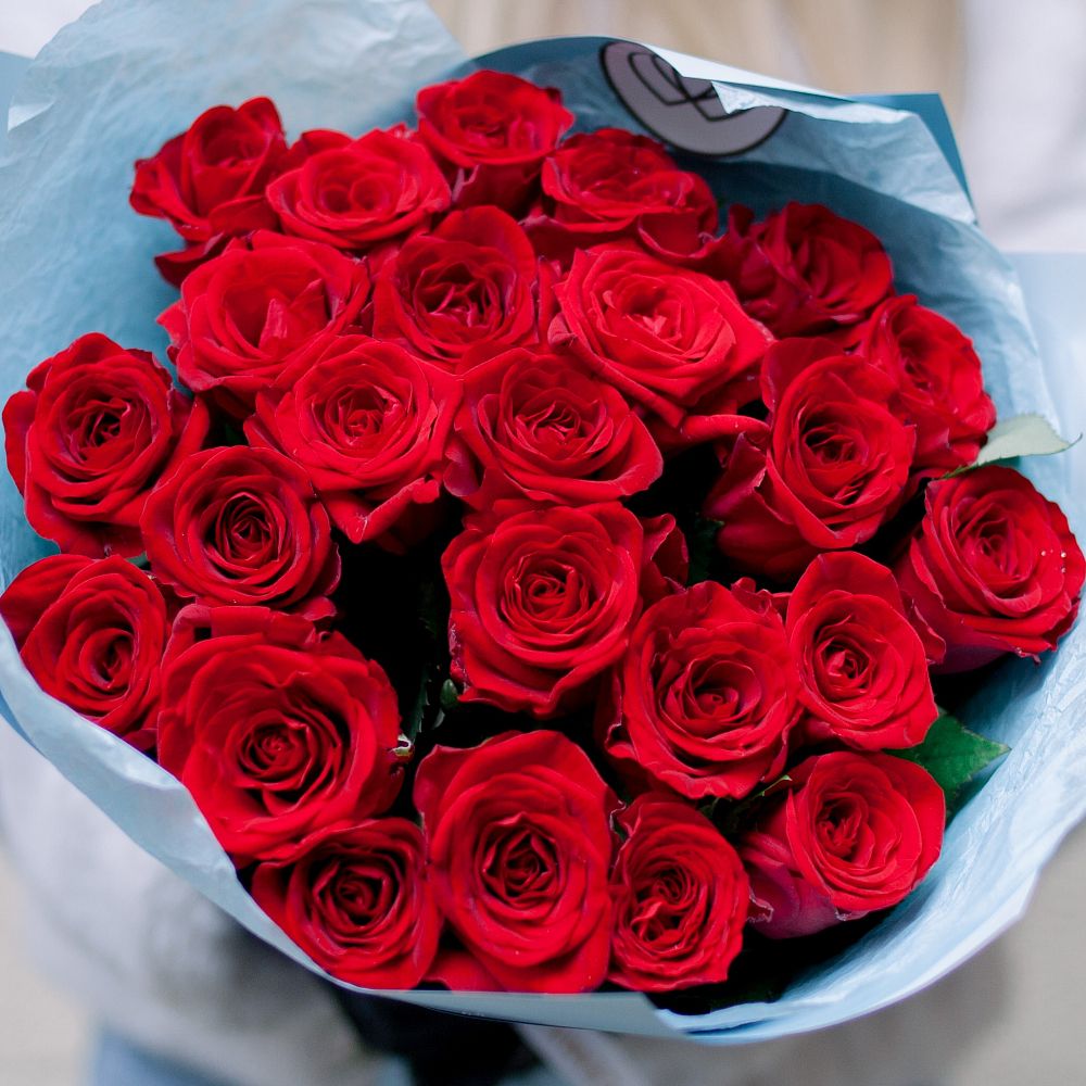 25 Красных роз 40 см