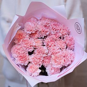 Букет из 25 розовых гвоздик