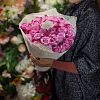 Сиреневые розы с фиолетовой каймой Deep Purple 60 см (Эквадор)