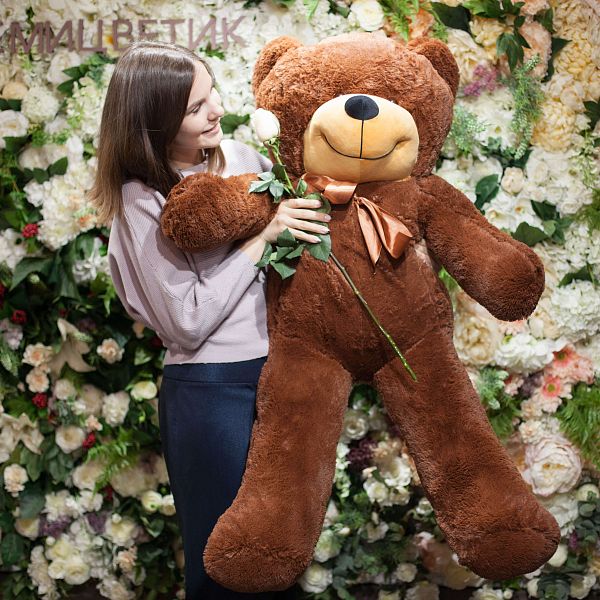 Мишка Тедди Нестор Шоколадный 120 см