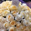 Кремовые розы Creem de la creem 40 см (Эквадор) опт