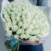 Букет из 101 белой розы (Кения) 40 см Standart