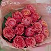 15 розовых пионовидных роз Talisman 40 см