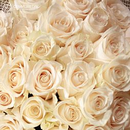 Букет из 33 белых роз Vendela 50 см (Эквадор)