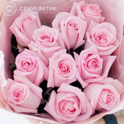 Букет из 11 розовых роз 50 см (Эквадор) Jessika